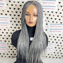 Micro Million Twist Braid Small Senegalese Twisted Braids Lace Front Braided Wig