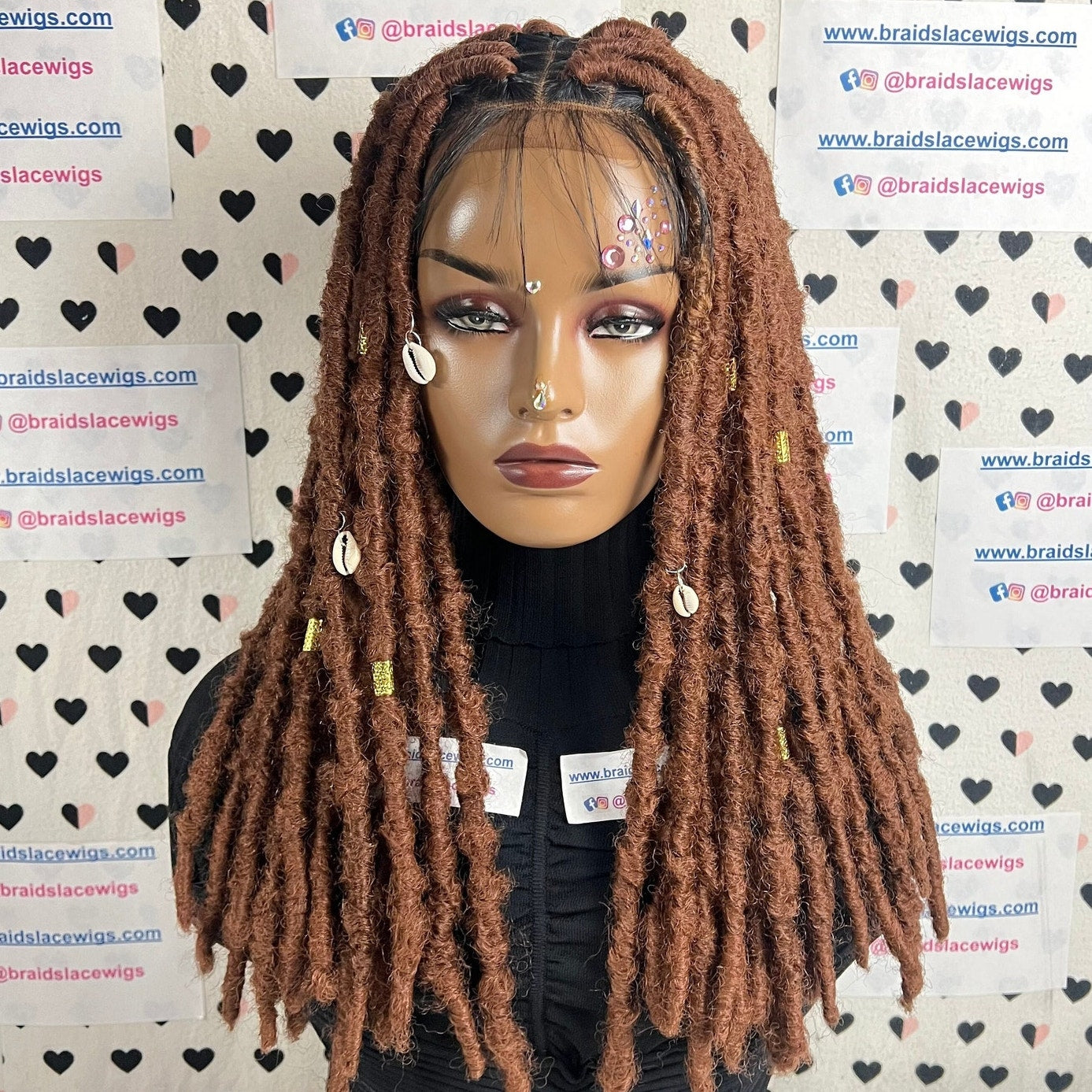 Pelucas de rastas sintéticas de 13 x 4 con encaje frontal y rastas desgastadas, peluca frontal de encaje trenzado