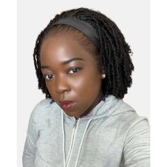 Short Faux Locs Headband Wig Dreadlock Synthetic Afro Twist Braided Wigs For Black Women