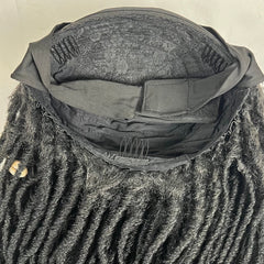 Diadema con rastas falsas, peluca trenzada, rastas rizadas desgastadas, estilo bohemio