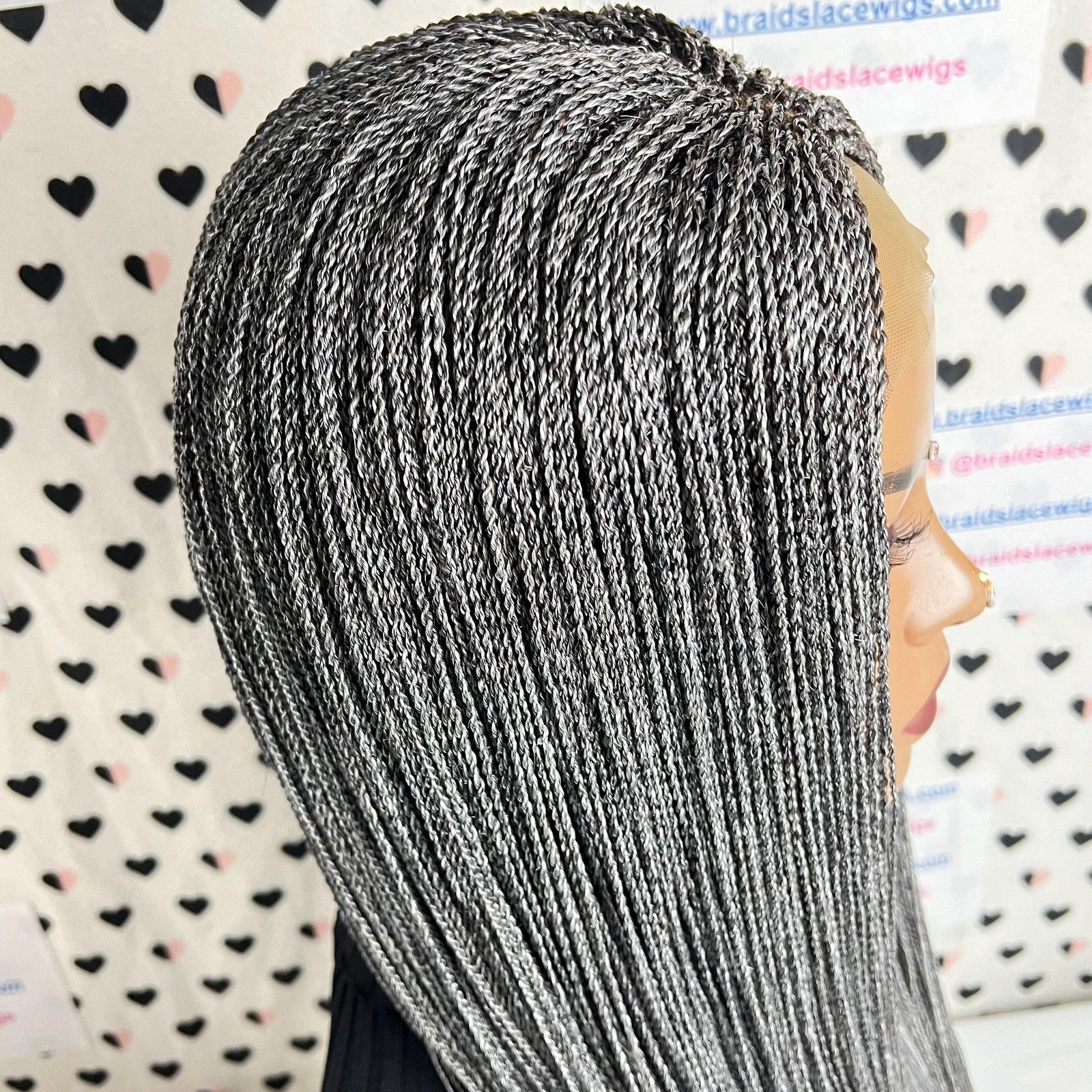 Micro Million Twist Braid Small Senegalese Twisted Braids Lace Front Braided Wig