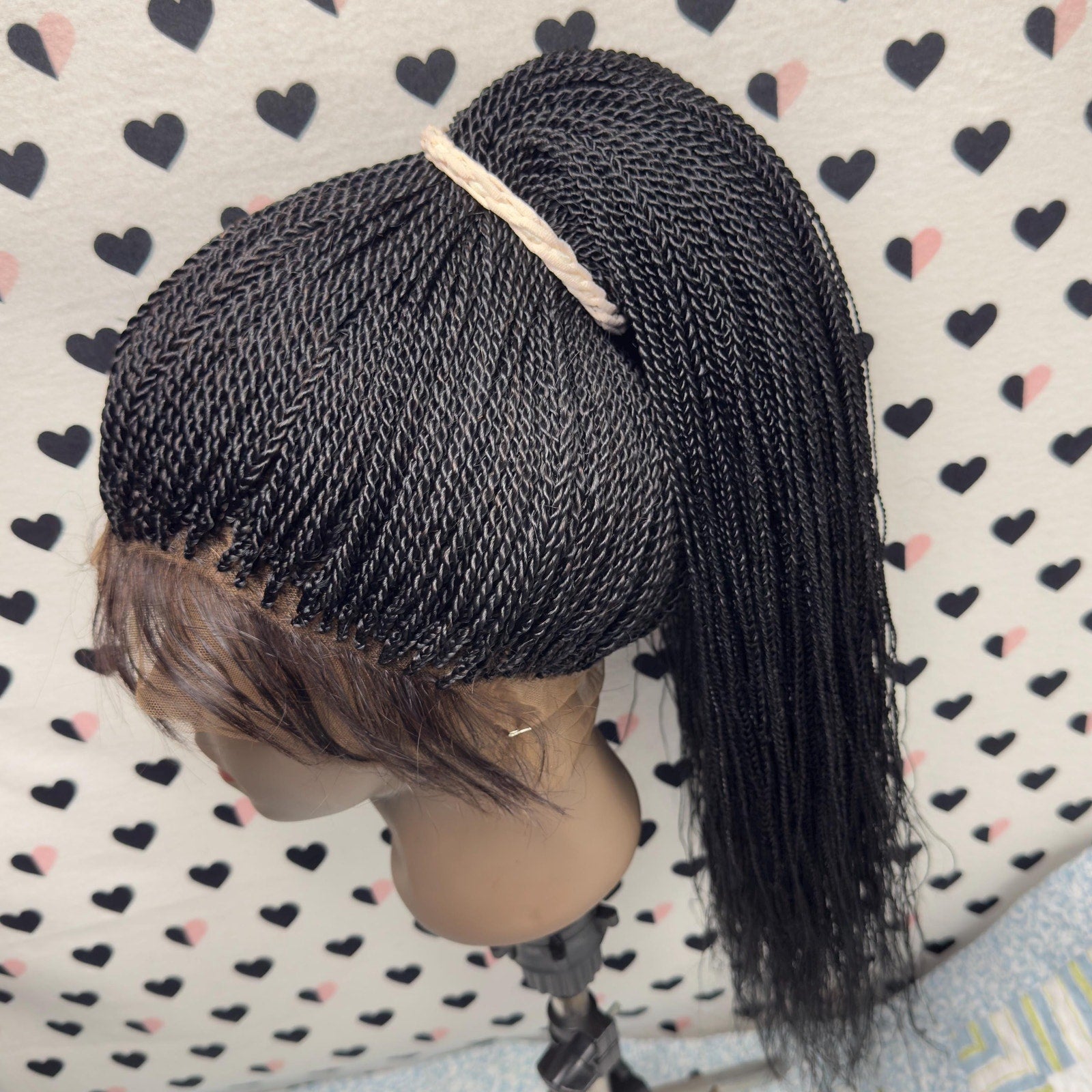 360 Braided Wig Ponytail Twist Senegalese Small Twisted Braids 26 Inches