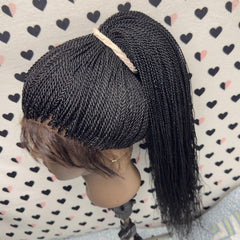 360 Braided Wig Ponytail Twist Senegalese Small Twisted Braids 26 Inches