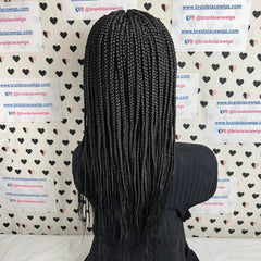 13x6 Lace Frontal Box Braids Braided Wig For Black Women 16 Inches
