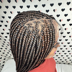 13x6 Lace Frontal V Part Box Braids Braided Lace Front Wig 1b/30 Ombre