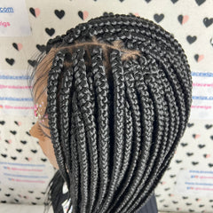 13x6 Lace Frontal Box Braids Braided Wig For Black Women 16 Inches