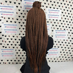 Peluca delantera de encaje trenzado con trenzas de caja frontal de encaje 13x4 Color 30