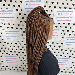 Peluca delantera de encaje trenzado con trenzas de caja frontal de encaje 13x4 Color 30