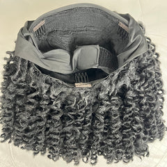 Pelucas trenzadas con rizos cortos y espirales para mujeres negras de 12"