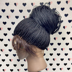 360 Braided Wig Ponytail Twist Senegalese Small Twisted Braids 26 Inches