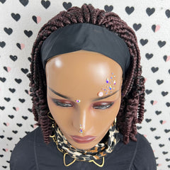 Short Curls buy Curly Headband Wig Braided Box Braids Wigs For Black Women Color 33