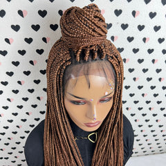 Box Braids Braided Lace Front Wig Color 30
