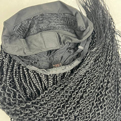 Braided Head Band Wig, Twist Curls, Half Box Braids Curly Braid Wigs 22 Inches