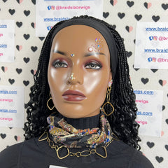 Ondulado Rizos Espiral Primavera Rizo Rizado Trenzado Diadema Peluca Medias Trenzas Pelucas Negro