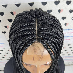 Box Braids Medium Braid Braided Wig Color 1b Black 20 inches