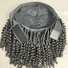 Corto rizos espiral primavera rizo rizado diadema peluca trenzada caja trenzas pelucas