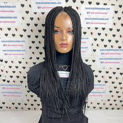 Box Braids Medium Braid Braided Wig Color 1b Black 20 inches