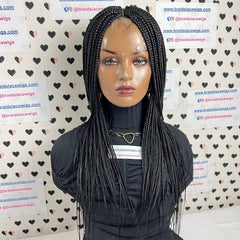 Box Braids Medium Braid Braided Wig Color 1b Black 20 inches