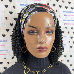 Corto rizos espiral primavera rizo rizado diadema peluca trenzada caja trenzas pelucas