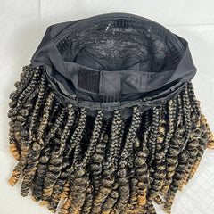 Curly Headband Wig Short Curls Spring Curls Box Braids Ombre Braided Wigs