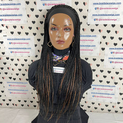 Headband Braid Wig Braided Head band Wig Box Braids Wigs For Black Women