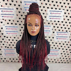 Braided Lace Wig Big Braids 13x4 Lace Frontal Ombre Box Braid Lace Frontal Wig