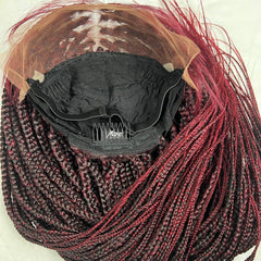 Ready To Ship Braided Wig Lace Frontal Box Braids Lace Front Wig 24 Inches