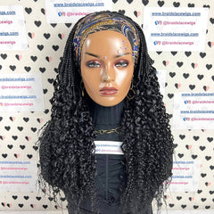 Ondulado Rizos Espiral Primavera Rizo Rizado Trenzado Diadema Peluca Medias Trenzas Pelucas Negro