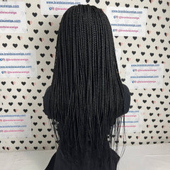 Pelucas llenas del cordón frontal del cordón trenzado de las trenzas de la caja de la peluca de las trenzas laterales para las mujeres negras