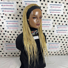 613 peluca con diadema trenzada caja de banda para la cabeza trenzas pelucas para mujeres negras 22 pulgadas