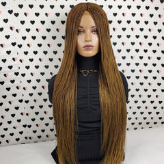 Senegalese Small Twisted Braids Tiny Twist Long Braided Wig Color 27