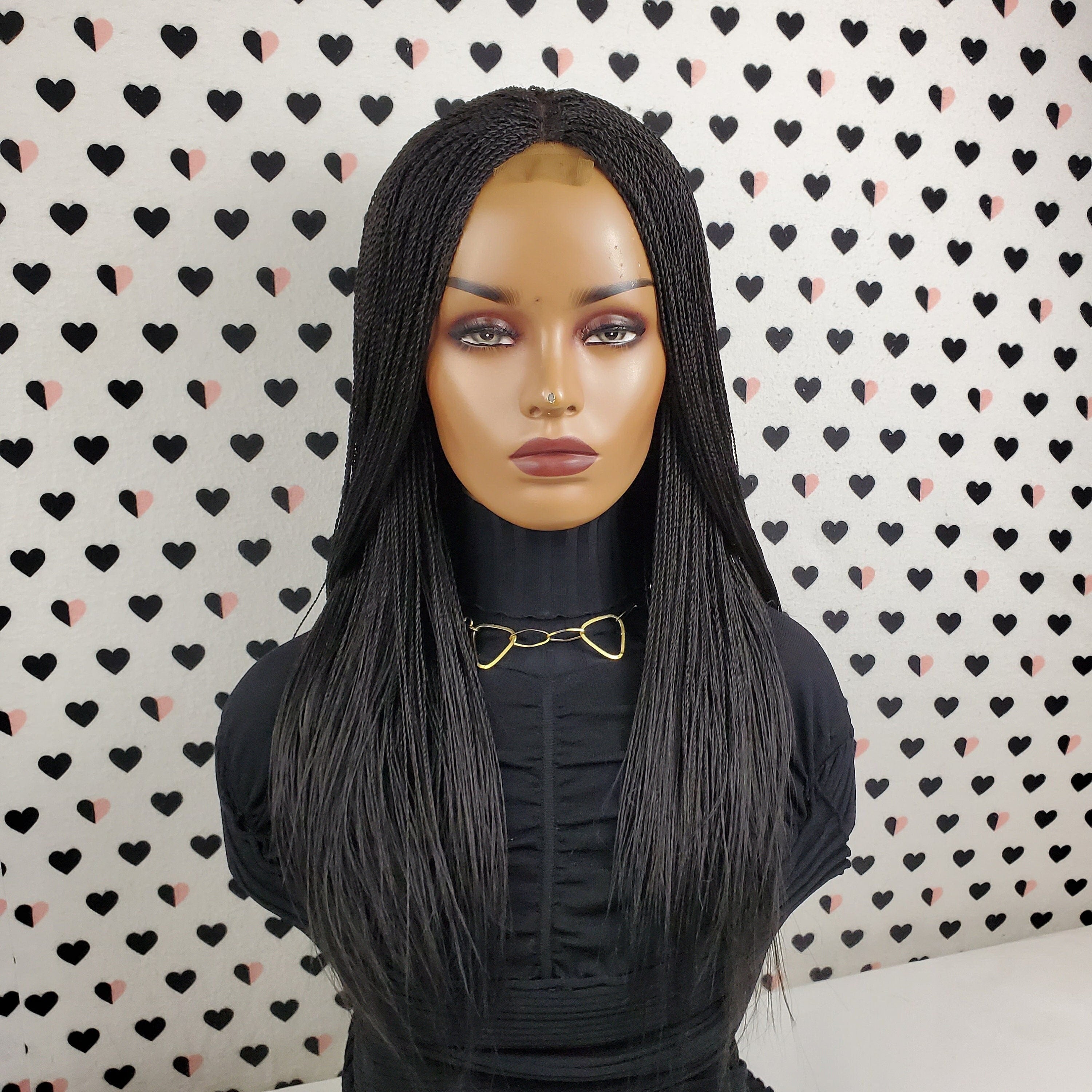 Small Twists Million Braid For Black Women Senegalese Twist Braids Braided Wig Black