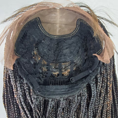 Box Braids Braided Lace Wigs Lace Front Wig Color 1b/30 Ombre 26 Inches