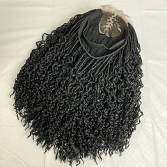Lace Closure Box Braid Wavy Curls Curly Braids Braided Lace Front Frontal Wig