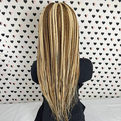 13x4 Lace Frontal Multi Color Braids Box Braid Braided Wigs For Black Women