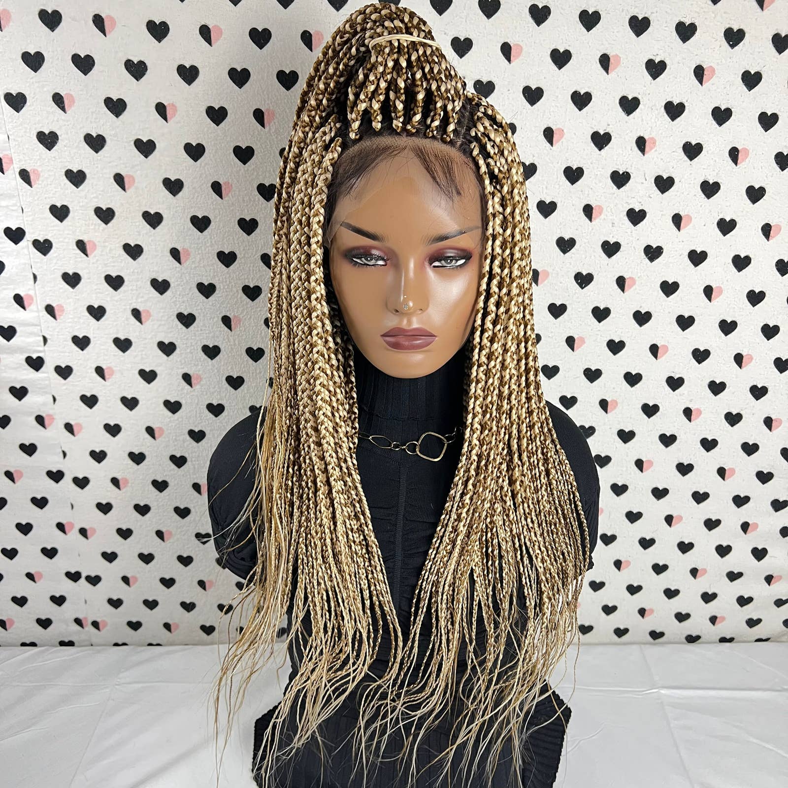 13x4 Lace Frontal Hand Braided Handmade Braidwigs Box Braid Wig Color ...