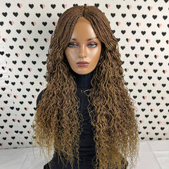 Tiny Small Twist Wavy Curls Long Curly Braids Twisted Braided Wig Color 27
