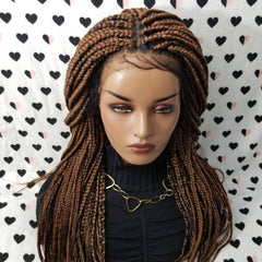 Braided Lace Front Wig Box Braid Wigs For Black Women Color 1b/30
