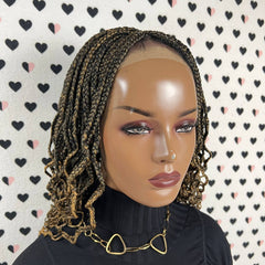 Lace Closure Box Braid Wavy Curls Curly Braids Braided Lace Front Frontal Wig
