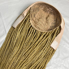 Diadema peluca trenzada banda para la cabeza peluca caja trenzas pelucas para mujeres negras 613 Rubio