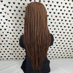 No Part Braid Lace Wig Hand Braided Box Braids Lace Front Wig Color 30