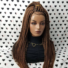 Braided Lace Front Wig Box Braid Wigs For Black Women Color 1b/30