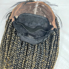 Big Braids Box Braid Braided Wigs For Black Women 13x4 Lace Frontal Wig Ombre 27