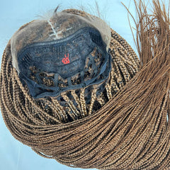 No Part Braid Lace Wig Hand Braided Box Braids Lace Front Wig Color 30