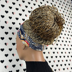 Twist Curly Trenzas Diadema Peluca Trenzada Banda para la cabeza Pelucas retorcidas para mujeres negras