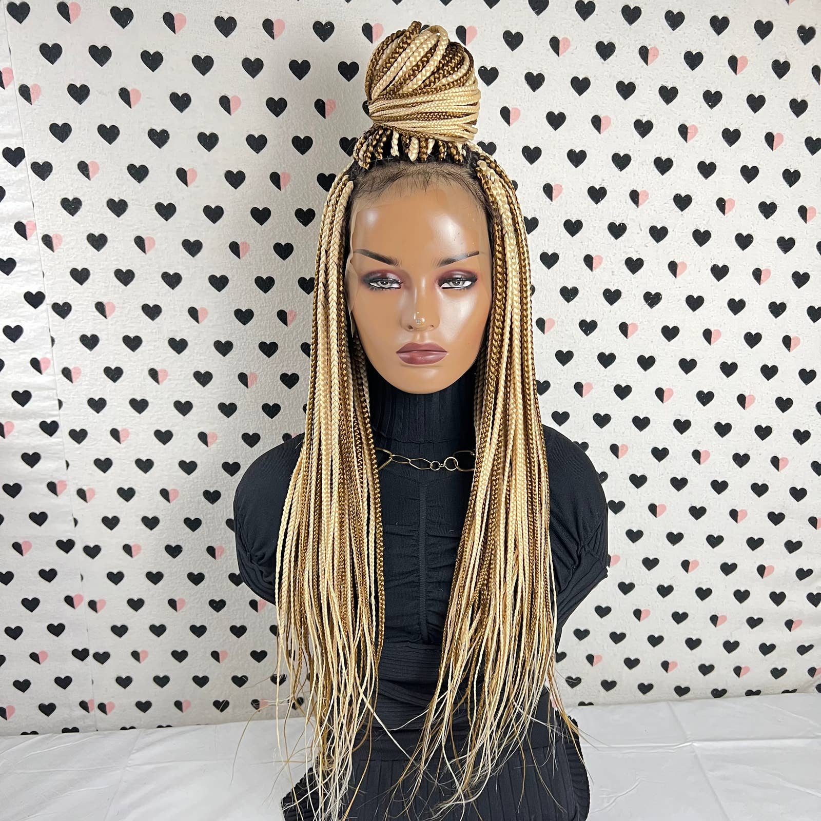 Pelucas trenzadas trenzadas de la caja de las trenzas del multicolor frontal del cordón 13x4 para las mujeres negras