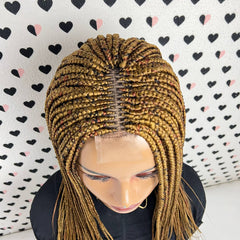 Cornrows Wig Box Braid Cornrow Braids Braided Lace Frontal Wig 14 Inches