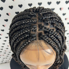 La peluca trenzada del frente del cordón de la trenza hecha a mano frontal del cordón 13x4 con los extremos rizados colorea el ombre 1b/30