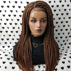 Braided Lace Front Wig Box Braid Wigs For Black Women Color 1b/30