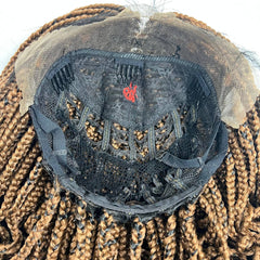 Short Curls Curly Box Braids Braided No Part Lace Front Wig For Black Women